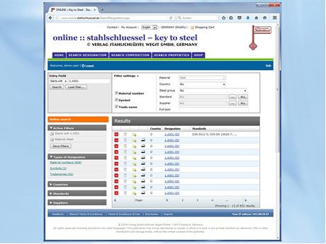 Online :: Stahlschluessel - Key to Steel